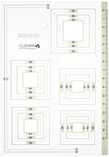 Cloverピーステンプレート正方形57-999