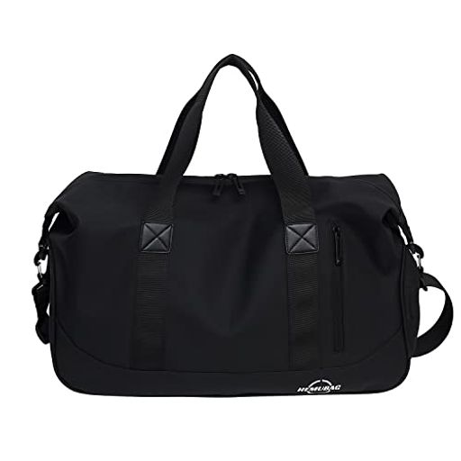 【商品仕様】約長さ44cm*幅22cm*高さ31cm;【カラー】ブラック、カーキ、ホワイトの3色揃え 【拘りの設計】高密度のオクスフォード生地より作られ、三層構造と精密な縫製を加え、耐摩擦性や耐久性に 優れ、長持ちできます。また、ダブルジップを採用し、質感を高めます。更に、丈夫なDカンも 付いており、キーホルダーなどの飾り物をつけられます 【大容量&amp;多機能】4wayで使い分け:手提げバッグ、ショルダーバッグ、斜め掛け、スーツケース固定 【たっぷり収納】:メインポケット1、シューズ収納ポケット1、裏ポケット2、外側ファスナーポケット2、内側乾湿分離ポケット1 合計7つのポケットがあり、化粧品、衣類、電子デバイス、傘など1泊2日程度の荷物を仕切りよく納められ、利便性が高いです。 【様々なシーンで大活躍】アウトドアやフィットネス、スポーツジムに大活躍するだけでなく、日帰りや1泊で行けるプチ旅行、部活、修学旅行、遠足、短期出張、研修、防災用等々の場所にも適用しています。マザーバックとしてもお勧めます。