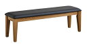 アイロスジャパン ダイニングベンチ 幅126CM オーク無垢材 LEAP