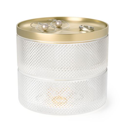 UMBRA (֥) ƥ 奨꡼ܥå 饹ߥ Ǽ  ߷ JEWELRY BOX ROUND ELEGANT