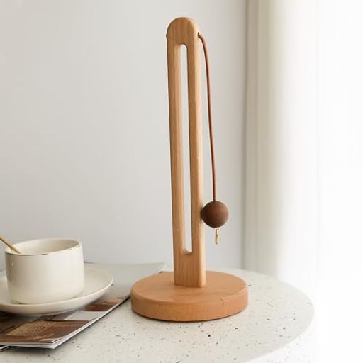 Mewindキッチンペーパースタンドキッチンペーパーホルダー片手で切れる縦型おしゃれ(Nature)