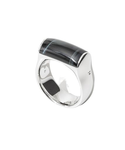 [トムウッド]HawkEyeリサイクル・スターリングシルバー925/リサイクル・ホワイトロジウムプレーティン..