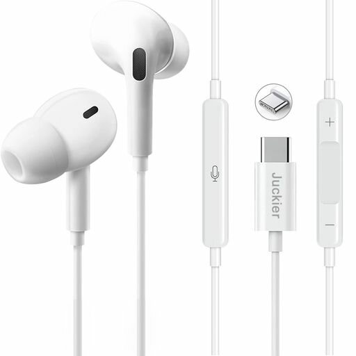 タイプC イヤホン JUCKIER 有線 イヤホン TYPE C イヤホン マイク付き 通話可能 音量調節 騒音低減 IPHONE15/IPAD/XPERIA/GALAXY/ANDROIDなどUSB-Cジャック搭載のデバイスに対応 タイプC イヤホン JUCKIER 有線 イヤホン TYPE C イヤホン マイク付き 通話可能 音量調節 騒音低減 IPHONE15/IPAD/XPERIA/GALAXY/ANDROIDなどUSB-Cジャック搭載のデバイスに対応