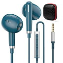 イヤホン有線マイク付き3.5mmジャックインナーイヤー型通話対応重低音有線イヤフォンHiFi音質高遮音性対応iPhone6sSE/iPad/PS5/AQUOSsense87/OPPO