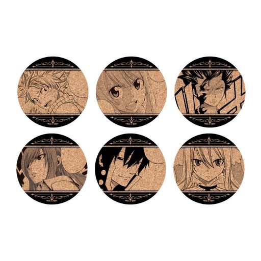 FAIRYTAIL01[原作コミックイラスト]コルクコースター6個入りBOX