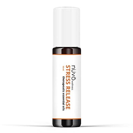 Aroma Oil - ストレス解消エッセンシャルオイルロールオン-マッサージに最適-アロマセラピー-オーガニックホホバオイル配合10ml