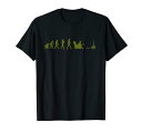 人類の進化ゲーマーコンピュータゲームデジタルワールドゲーマーズクラブジョイスティックワンキーボード戦士Tシャツ