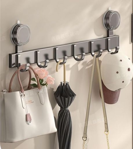 キッチンツールフック【革新の強力吸盤】Jラック吸盤式強力吸着ABS製台所ラック台所収納強い収納力軽量..