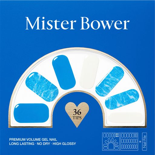 【MISTERBOWER】ミスターバウアーネイルジェル大容量36枚入り焼かなくてイイネイルジェル2倍増量簡単仕上げセルフネイルネイルシールネイルチップ(FREEWILLY)