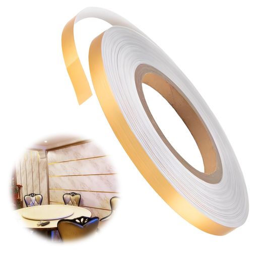 ADOFUN自己粘着タイルステッカーメタリックミラーテープ床タイル金色箔ミラーテープPVCセルフアドヒー..