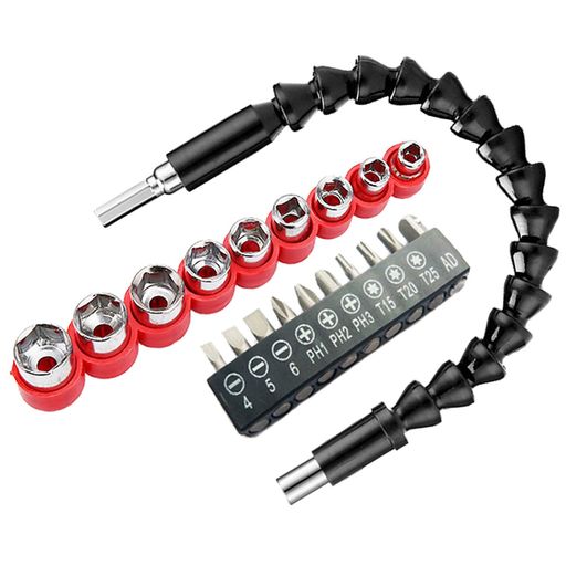 Rakuten - KIMLONTONフレキシブルシャフトソケットレンチドライバービットADコネクティングロッド工具セット電動用六角ドライバードリル連結軸接続ツール