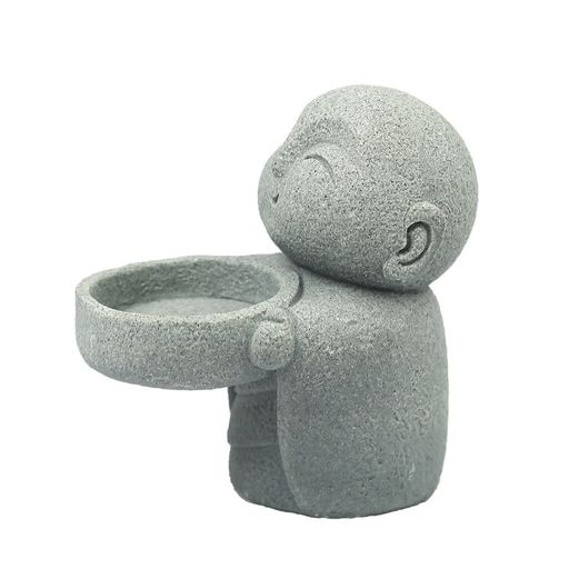 Yuzhiyeお地蔵さんキャンドルホルダー置物お地蔵様仏像置き物キャンドルスタンドろうそく立て可愛いオ..