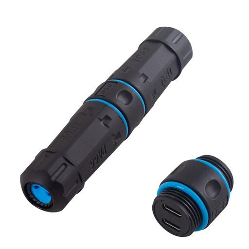 Poyiccot防水USBコネクタ、通信の防水USBCコネクタ10Gbps、銅接点PA66絶縁体USB3.1标准、2ポートUSBC中..