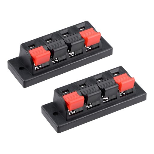 Rebowerスプリングプッシュリリースソケット4ポジションスピーカーターミナルコネクタースピーカーオー..