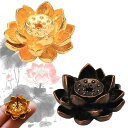 お香立て蓮の花線香立てミニサイズのお香立て2個セット香皿香道用お香置き優雅蓮の花のデザイン瞑想癒やし香炉多機能仏間/書斎/オフィス/お茶/寝室用持ち運び便利(2...