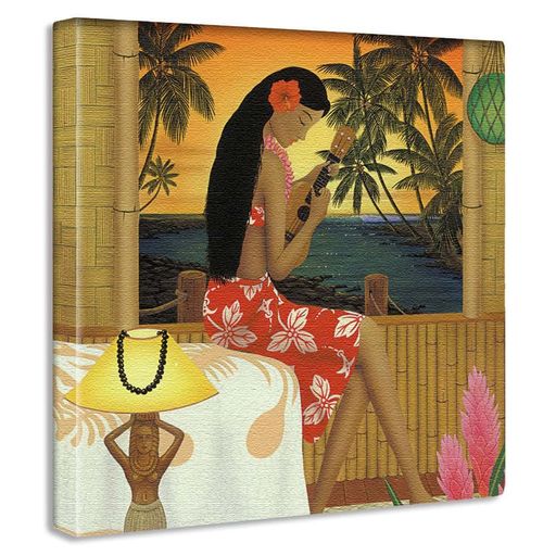 アートデリポスターパネルHILOKUME15cmx15cmヒロクメ日本製軽量ファブリックハワイハワイアンhrk-0003-S