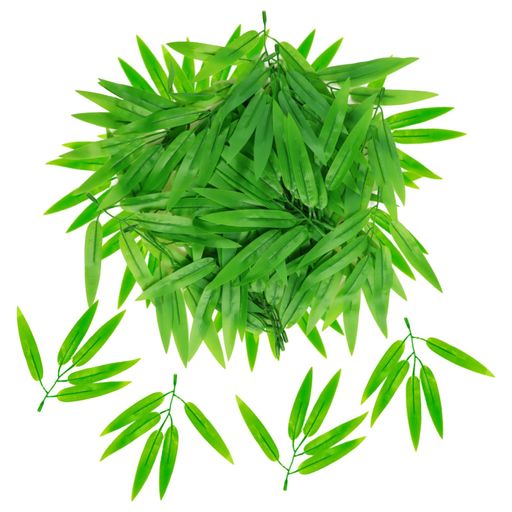 DIFEIUKI笹の葉造花七夕飾り100枚セット竹の葉笹竹本物そっくり人工観葉植物フェイクグリーン人工葉人工竹夏の装飾七夕夏祭りお盆パーティー装飾飾り笹