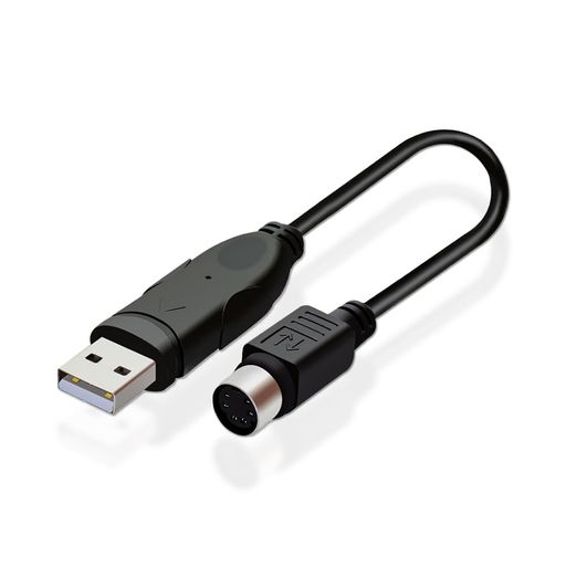 BOOHUQICHUSB2.0変換アダプタUSB-PS/2コントローラー変換PS/2接続キーボードとマウスUSBA(オス)-ミニDI..