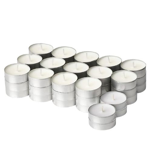 無香料ティーライト天然パームワックス4時間持続燃焼無煙茶香炉専用50個セット