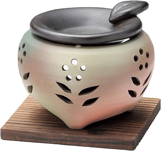 ヤマキイカイ(Yamakiikai)山房丸三つ足茶香炉窯変Y1106