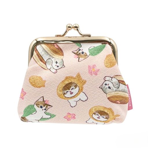 mofusandがま口ミニポーチ和菓子ちりめん