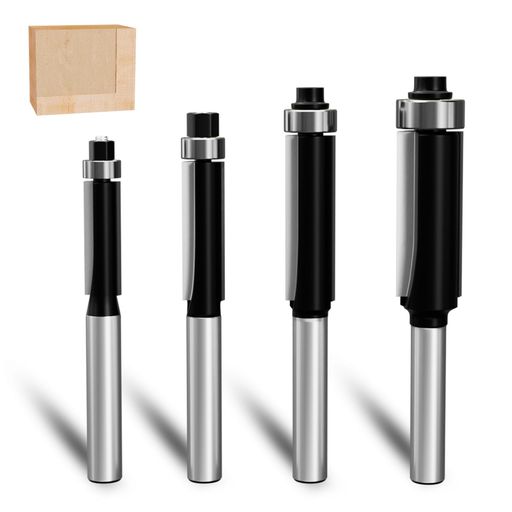 【パッケージ内容】:6mmシャンク フラッシュミリングビット 4本セット切削直径:6.35mm/8mm/9.5mm/12.7mm(用途に合わせて選べる多サイズ対応 切削高さ:20mm/26mm/30mm(2本)※各ビット対応サイズ記載済み 汎用性の高い6mmシャンク設計で、さまざまな工作機械に適合 【高精度な切断性能】:木材のエッジを精密にトリミングし、プロフェッショナルな仕上がりを実現。 【適用材料】天然木材(無垢材)から合板、MDF、パーティクルボード、ラミネート板、アクリル樹脂まで、多様な素材の切削・彫刻が可能です。縁取り(面取り)、接合部加工、装飾的な細部彫刻など、繊細な作業にも高精度で対応。プロレベルの仕上がりをサポートします。 【幅広い互換性】:ハンドヘルドフライス盤、デスクトップポータブルフライス盤、電動フライス盤、CNCを含む自動フライス盤など、さまざまな機械に対応しています。ご注意ください:電動ドリルや掘削機でのご使用には適しておりませんので、切削作業には専用機器をご利用ください。