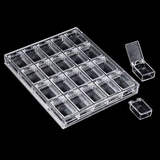 TVETEビーズケース小分けネイルパーツケースビーズ収納【20分割3.3*2.2cm】ダイヤモンドアートケース小分けケース小物ケースパーツ収納ケースパーツケース小分け部品収納ケース