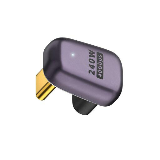 Other - USBTypeC変換アダプター180°USBCU字型アダプタCオス-メスコネクタ8K@60H240W40Gbps変換アダプタ超高速伝送MacBookAir/Pro/携帯電話に対応(1個セット)