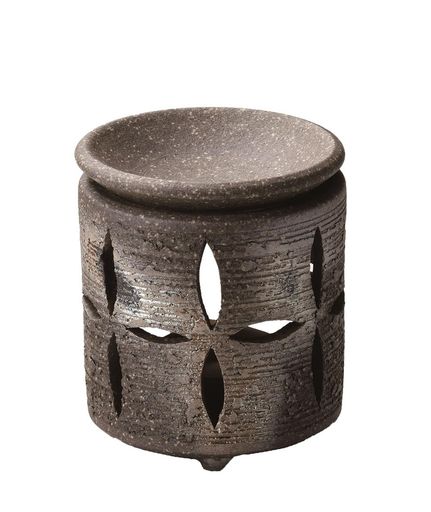 ヤマキイカイ(Yamakiikai)萬水焼しめ花彫茶香炉Y1113