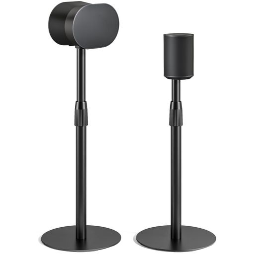 PEGZONE スピーカースタンド SONOS Era 100 / Era 300 専用 耐荷重 5 kg 金属製 ブラック 2本セット