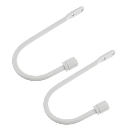 NUOBESTYカーテンフック1ペア壁掛けカーテンホールドバックU字型合金製取付簡単リビングベッドルーム用カーテンタイバック壁フック