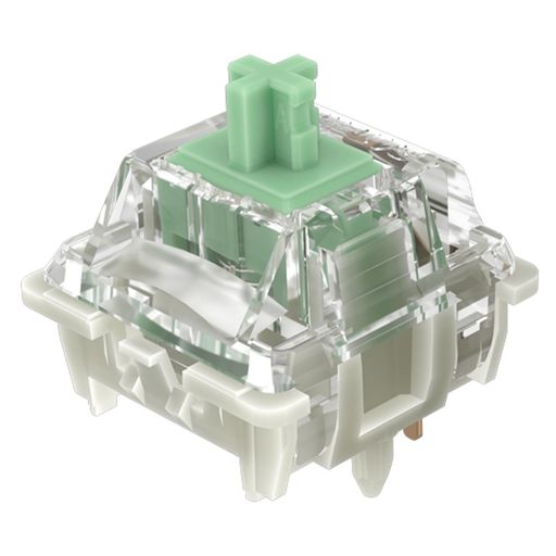 GATERONベビーカンガルー2.0キーボードスイッチ、ヘビータクタイルRGBLED5ピングリーン22mmデュアルス..