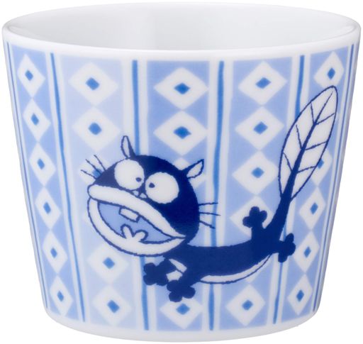 赤塚不二夫「バカボン」ウナギイヌ蕎麦猪口(そばちょこ)直径8cm青904102