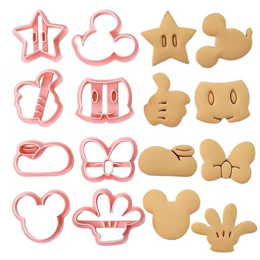 乐天商城 - クッキー型3Dクッキング抜き型セット8点セットクッキー型抜き製菓キッチン製菓用品プレスタイプキッチンお弁当手作り誕生日プレゼント贈り物(ネズミの形)