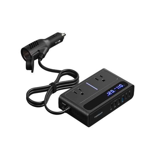 インバーター 12V 100V シガーソケット コンセント 変換 200W 車載充電器PD 36W DC11V-17Vを110V変換可