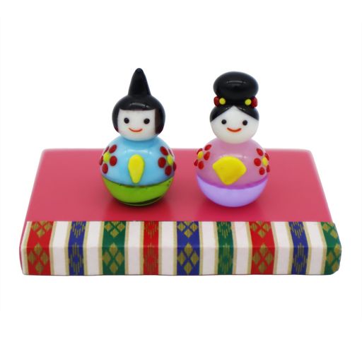 フォーカートかわいいガラスの雛人形陽春雛飾り