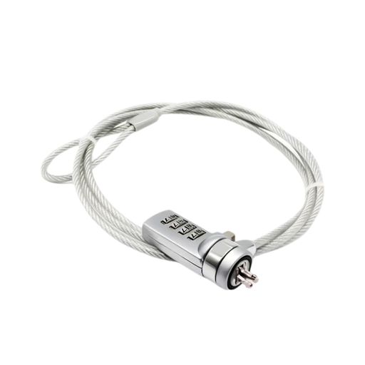 パソコンセキュリティワイヤーロックセキュリティワイヤーノートパソコン3x6mmスロット対応4桁ダイヤル..