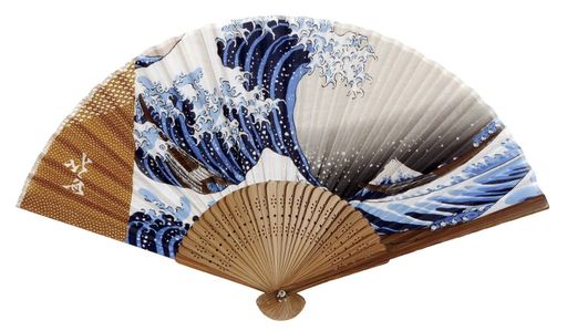 山本仁商店扇子【京彩】北斎【4743】和柄