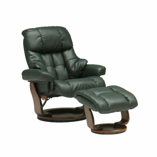 リクライニングチェア1人用映画鑑賞パーソナルチェア合成皮革グリーン462544