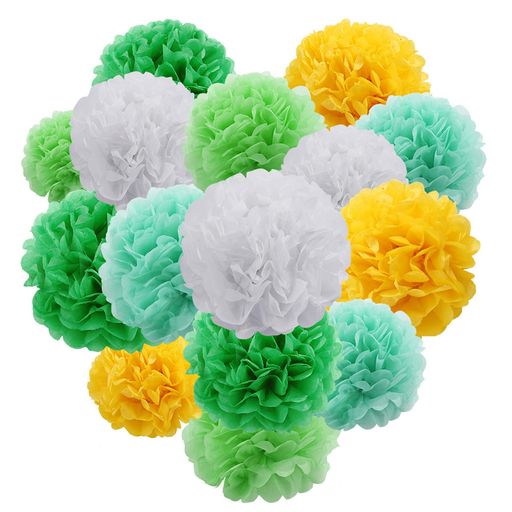 Rakuten - YFFSFDCペーパーポンポンハニカムボール15個セット紙花パーティー紙ポンポン誕生日卒業式装飾結婚式飾り付けインテリアウェディング撮影お祝い記念日お祭り文化祭バースデーデコレーシ…