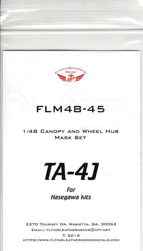 フライングレザーネックス1/48TA-4Jキャノピー&ホイールマスクセットH社キット用プラモデル用マスキン..