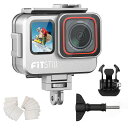 FITSTILL80M/263FTアルミ合金防水ケースINSTA360ACEPRO2/ACEPRO対応保護水中ダイビングハウジングカバーシェルとマウントコールド...