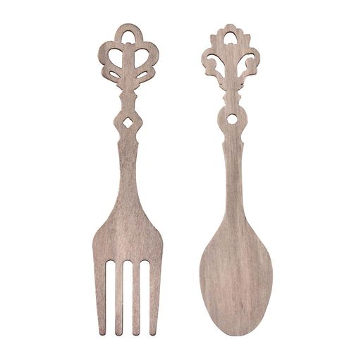 東京堂(Tokyodo)ウッドカトラリー#008ブラウングレイL11.5xW2.7xD0.2cm1袋(2個)ZE009088-008