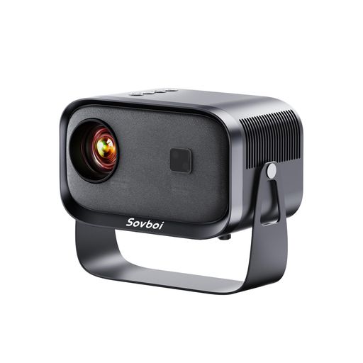 【360°回転可能】SOVBOIプロジェクター天井投影家庭用25000LM1080P自動台形補正電動フォーカス双方向ブルートゥース5.3WIFI64K対応HIFIスピーカーミニホームシアタースマホ/パソコン/TV