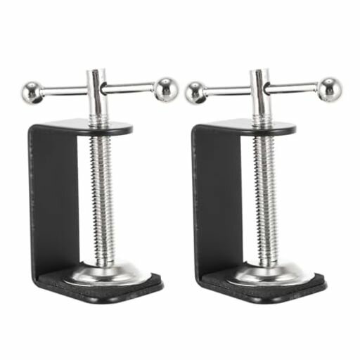 TEHAUXデスククランプテーブル取り付け用2個デスクトップヘビーテーブルマウントCクランプブラケットク..