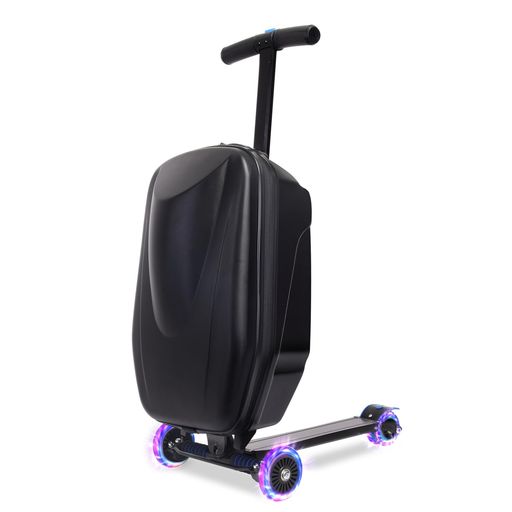 [PulSpeed]光るライドオンスクーターキャリーバッグハードケース4歳~15歳まで長く使える子供用空港用軽..
