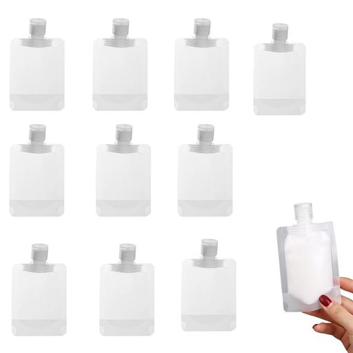 LeTradeJPパウチ容器トラベル液体包装透明密封性シャンプークリーム乳液化粧水旅行用出張用小分けボト..