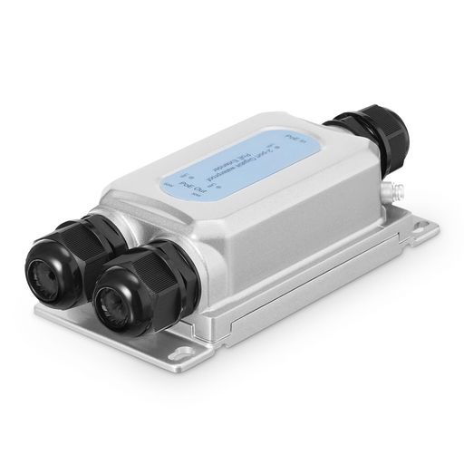 屋外IP67防水ギガビットPoEパススルースイッチ、1PoEin2PoE出力エクステンダー、IEEE802.3af/at/btPoE..