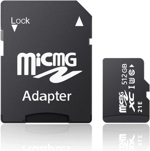 512GBMicrosdXCマイクロSDA1UHS-IU3V304KUltraHD高耐久性防水耐紫外線クラス10アダプター付