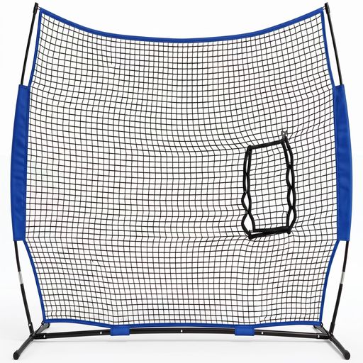 【大型 2.1m x 2.1m の投球・防球設計】 幅 2.1m x 高さ 2.1m のワイドサイズを採用。ピッチングの練習から強烈な打球の防球まで、あらゆるベースボールシーンをサポートします。室内や屋外を問わず、自宅の庭や公園が瞬時に本格的なトレーニングスペースへと変わります。 【硬式ボールからソフトボールまで完全対応】 耐摩耗性に優れた高品質な PE(ポリエチレン)素材を使用。バッティングの練習はもちろん、基礎を固めるトス練習にも最適です。ボールの衝撃を確実に吸収し、ネットの損傷を防ぐ高耐久設計により、長期間安心してご使用いただけます。 【低重心ベースと 4 本の固定用ペグで安定】 重心を低く抑える鉄製ベースに加え、グラウンドでの使用に欠かせない固定用ペグを 4 本付属。風の強い日や激しい動きでも、周囲を守る防護用の柵やぼうきゅうネットとして揺るぎない安定性を維持し、安全な野球道具としてトレーニングに集中できる環境を提供します。 【工具不要で 5 分の折りたたみ設営】 接続ポールはスナップ式で、ネジを使わず簡単に組み立て・分解が可能です。